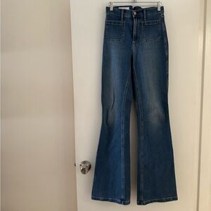 Gap 70s flare high rise jeans